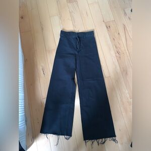 Black wide leg jeans